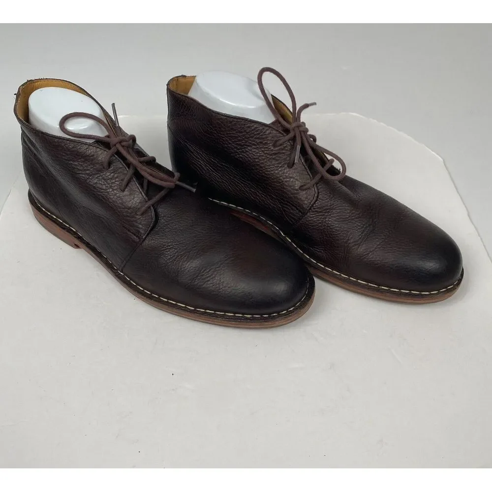Cole Haan Men's Brown Leather Glenn Chukka Boots Size 12 M‎ Shoes Pre Owned